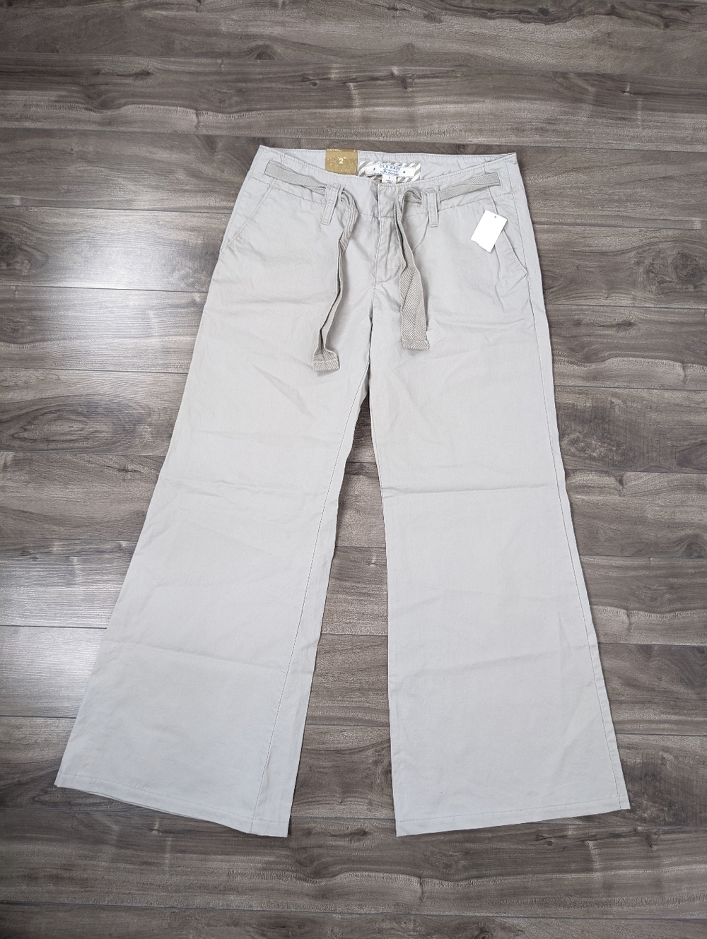 Y2K Old Navy Wide Leg Chinos Size 2 Classic Rise NWT Wide Leg